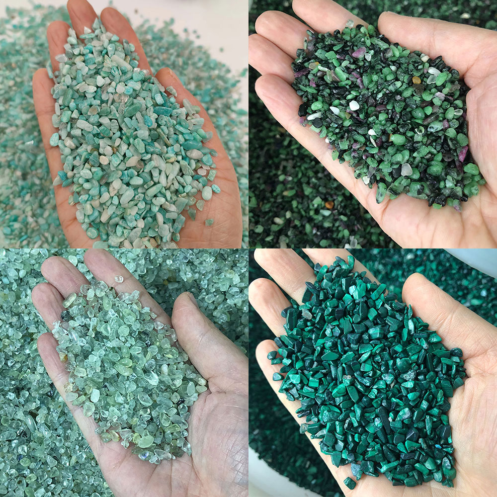 Aquarium Marine Stone - Natural Stone Crystals Mini Peridot Amazonite