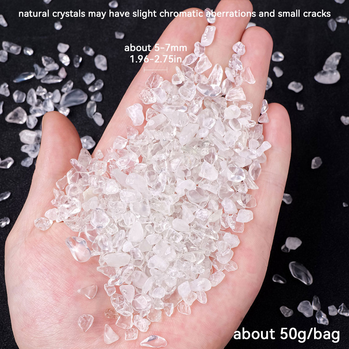 50g/bag Natural Crystal Clear  - Aquarium Marine Stone recension och pris