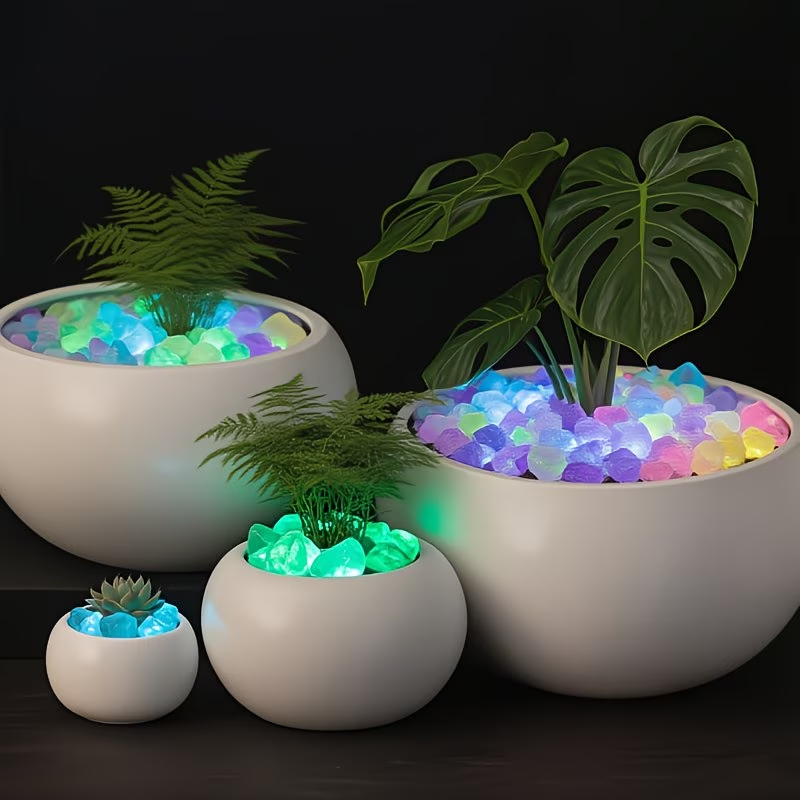 300PCS Luminous Pebble Set,0.9 - Aquarium Marine Stone recension och pris