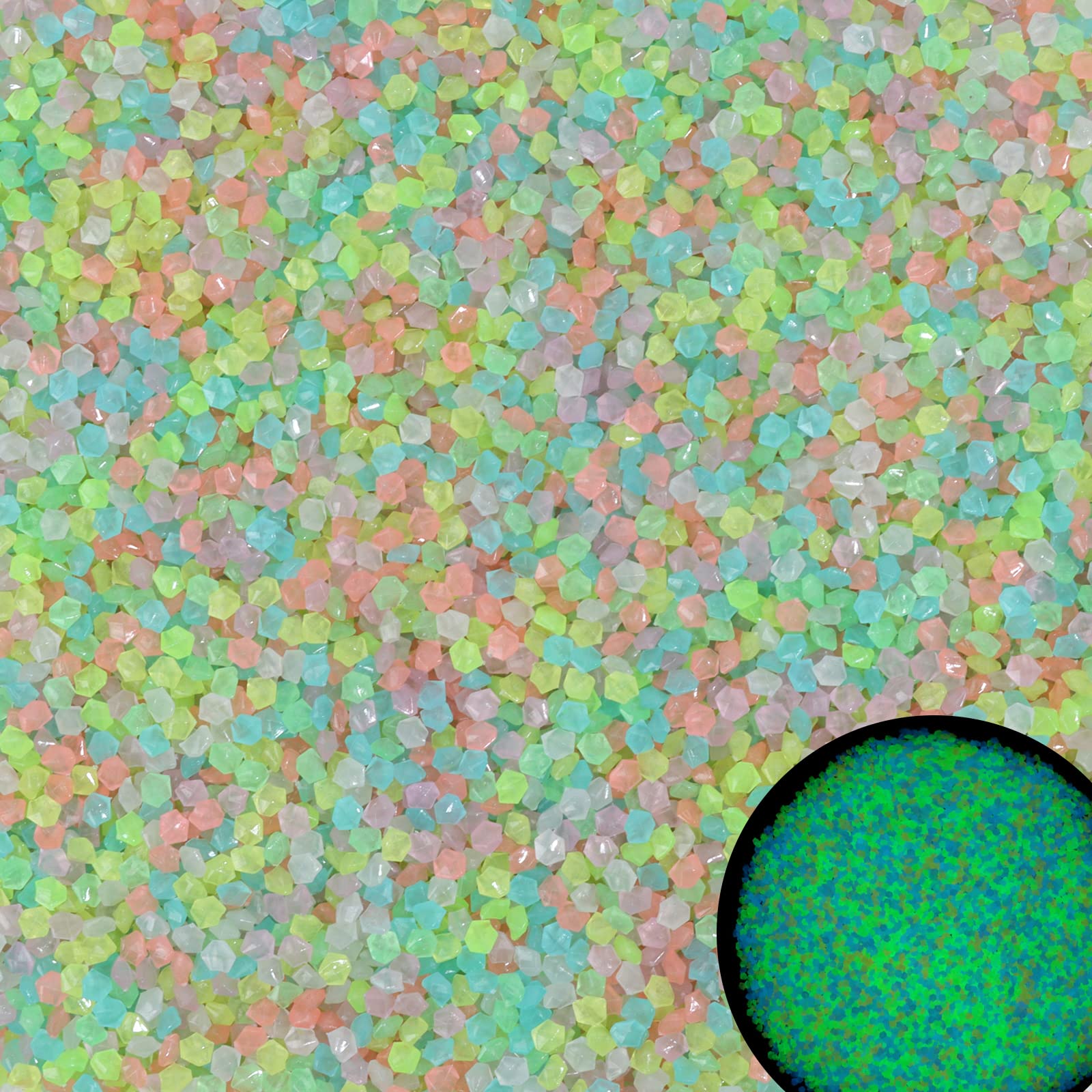 1000Pcs Luminous Sand Glow In  - Aquarium Marine Stone recension och pris