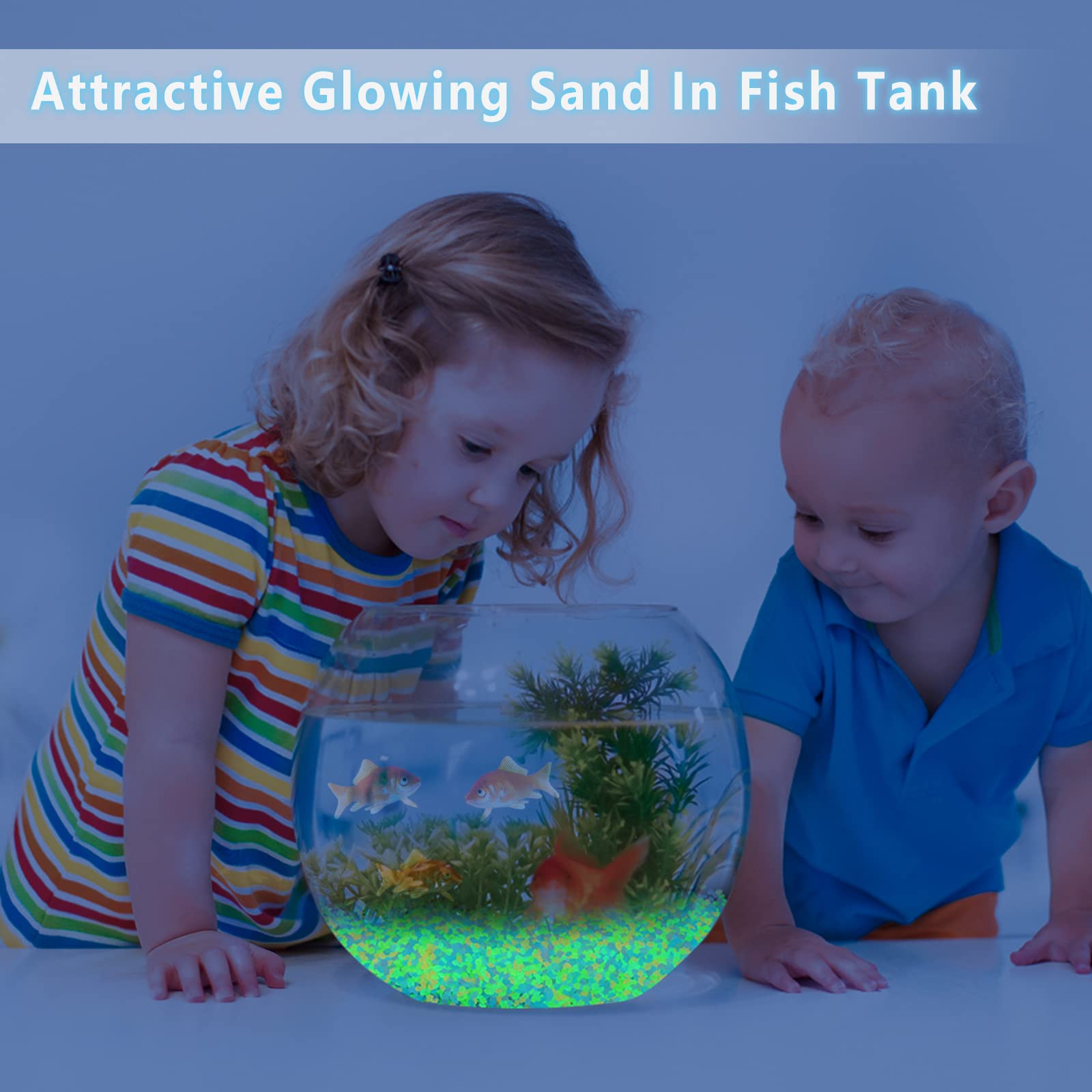 1000Pcs Luminous Sand Glow In  - Aquarium Marine Stone recension och pris