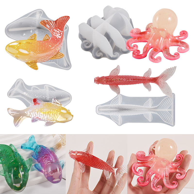 3D Koi Fish Shaped Epoxy Resin - Aquarium Marine Fish recension och pris