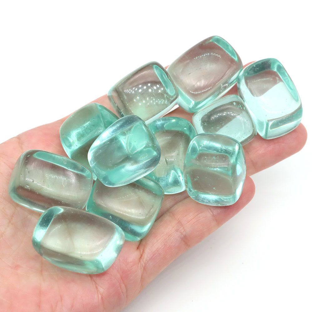 Ocean Blue Obsidian Tumbled St - Aquarium Marine Stone recension och pris