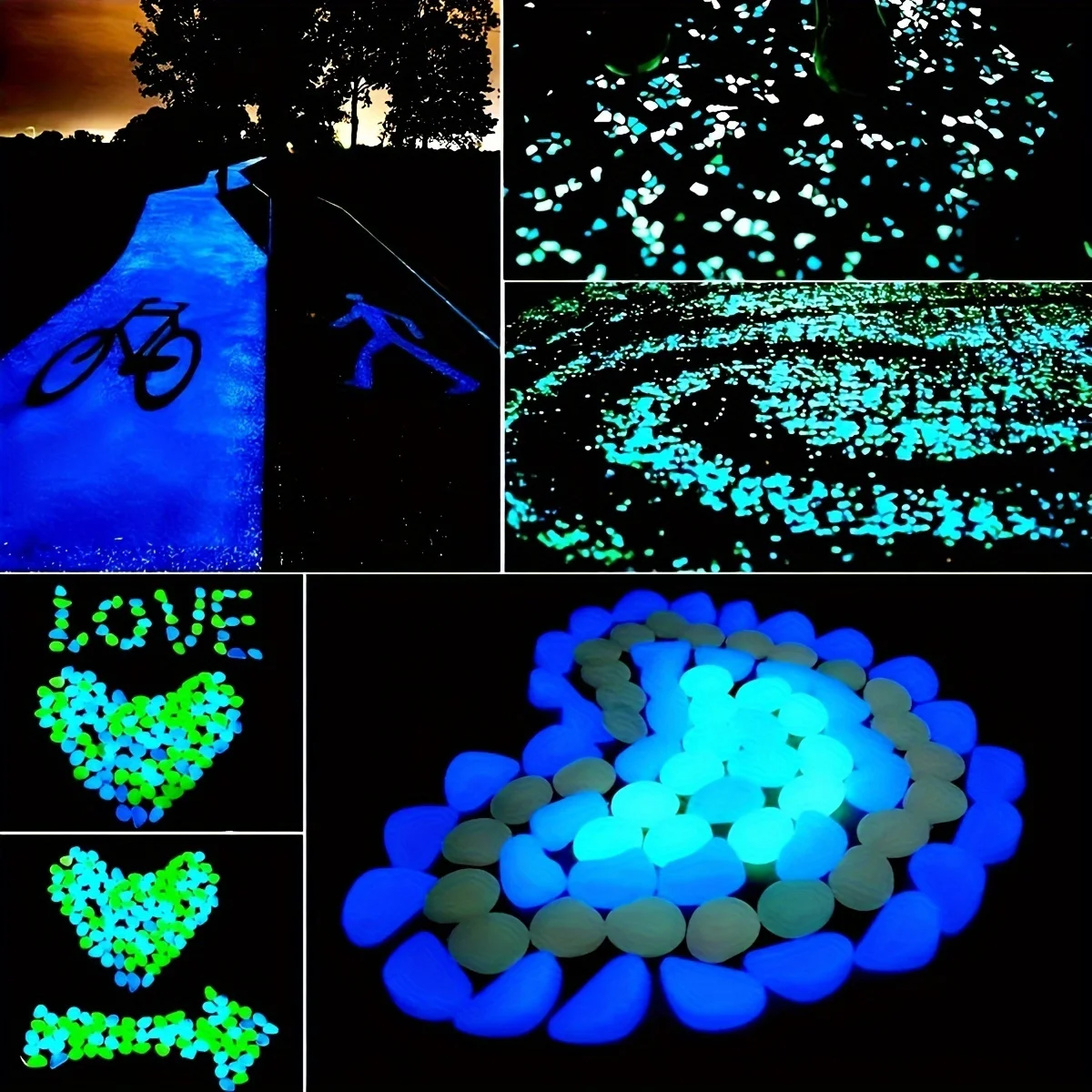 Luminous Pebbles Night Light S - Aquarium Marine Stone recension och pris