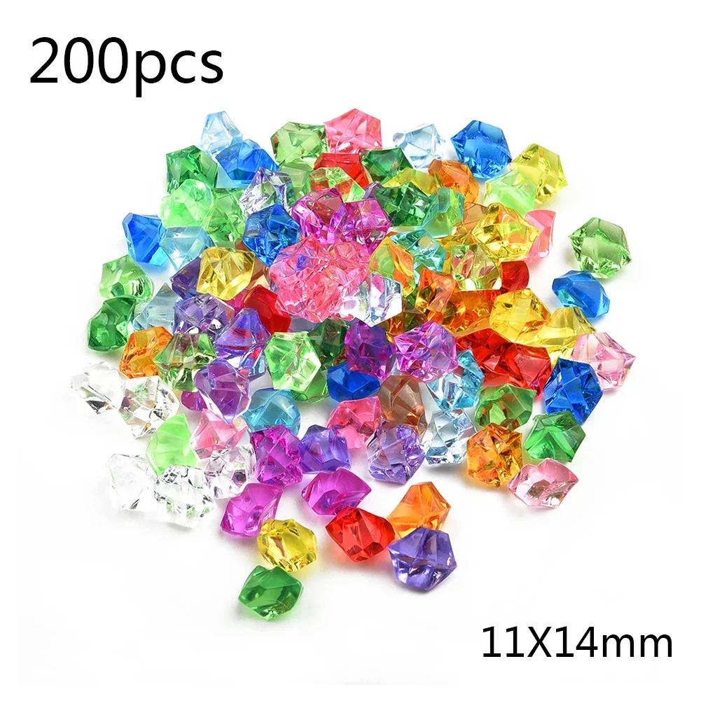 200pcs Acrylic Gem Stone Color - Aquarium Marine Stone recension och pris