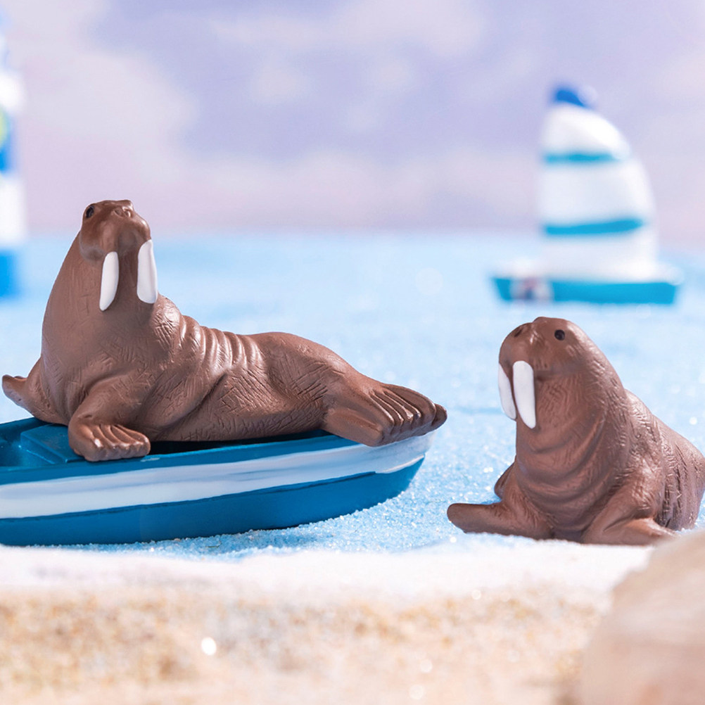 2Pcs Mini Resin Walrus Marine  - Aquarium Marine recension och pris